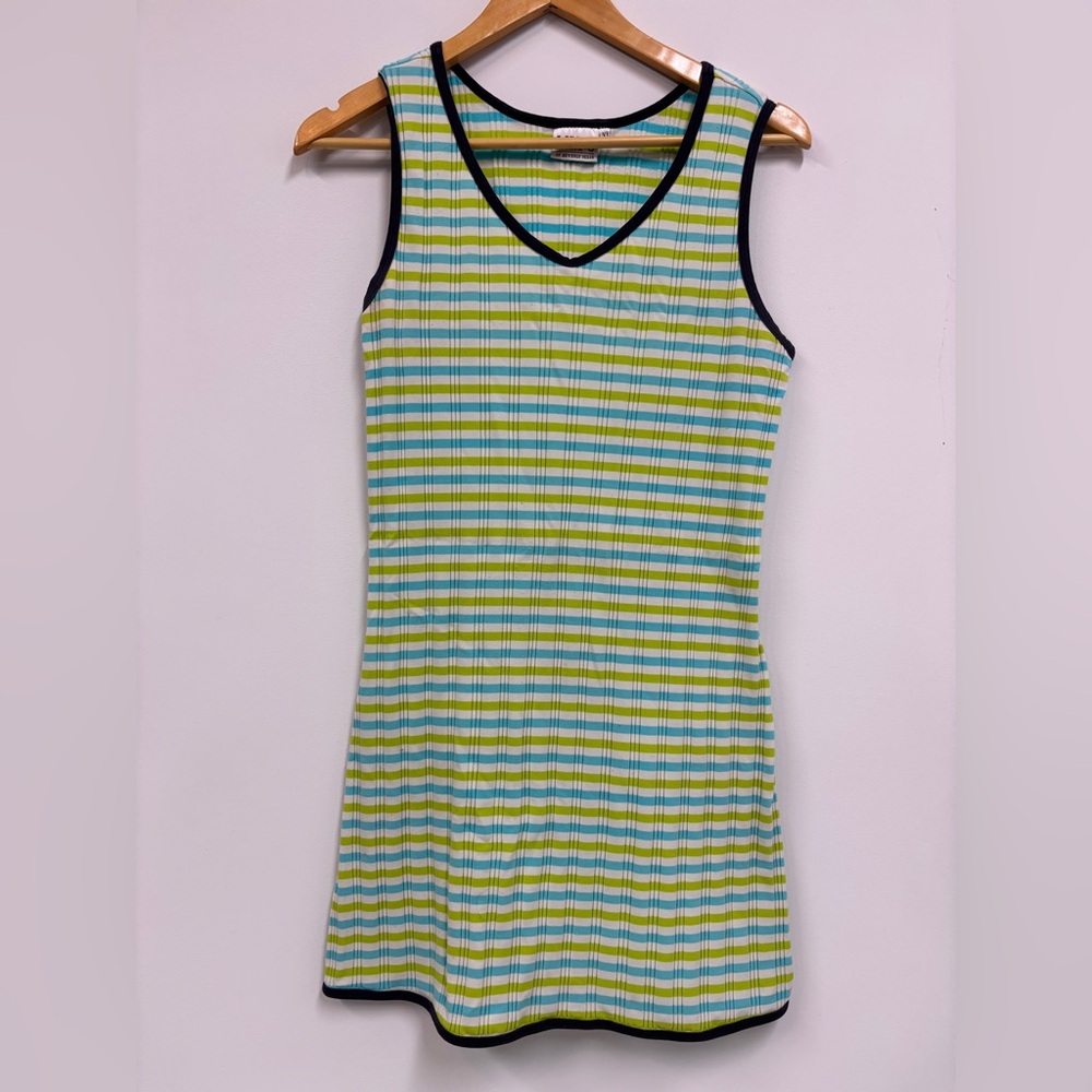 Vintage Lily’s of Beverly Hills Striped Sleeveless Tennis Dress